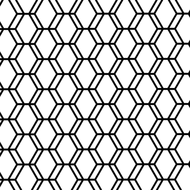 stylish hexagonal line pattern background