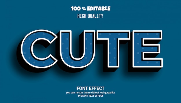 stylized modern font, editable font effect
