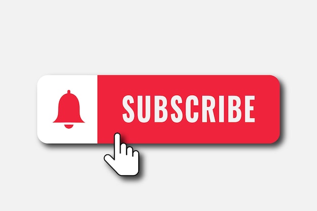 subscription button with bell icon for notification