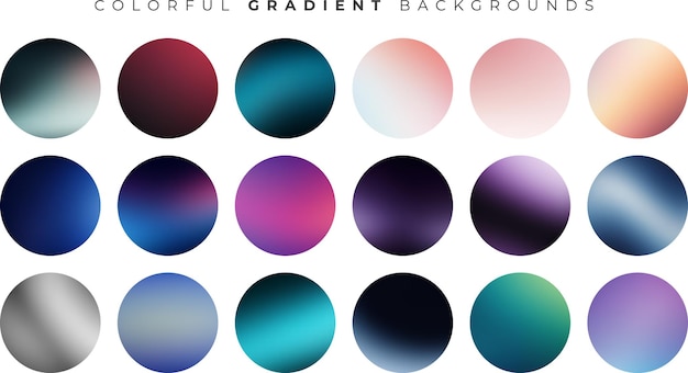 subtle gradient pastel set for modern screens vector eps