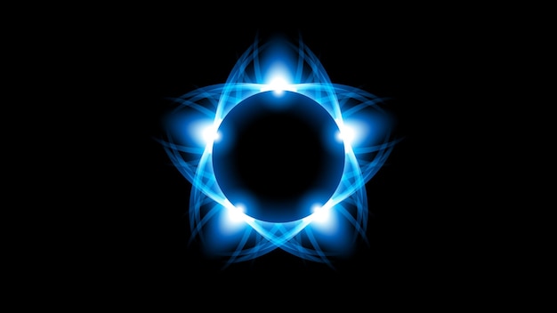 sun eclipse fire dark background vector moon design style space science glow light