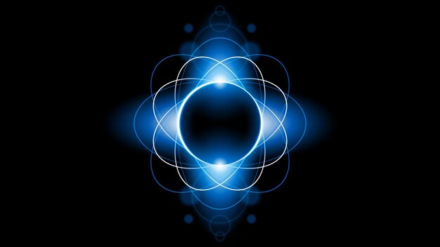 sun eclipse fire dark background vector moon design style space science glow light