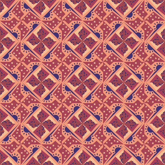 Sun Floral Seamless Pattern Background Garden Nature Plant Art