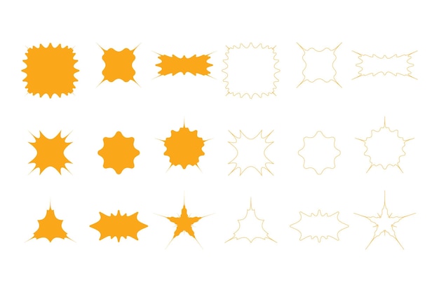 sunburst abstract shapes and geometric design for creative backgrounds and graphics