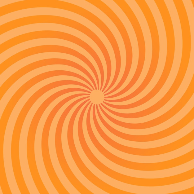 Sunburst Pattern Radial background in orange color