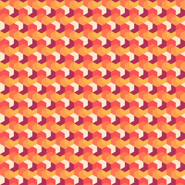 sunset warm color palette purple modern abstract geometrical shapes seamless pattern