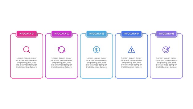 Suorakulmiot infografiikka liiketoiminnan datan visualisoinnilla