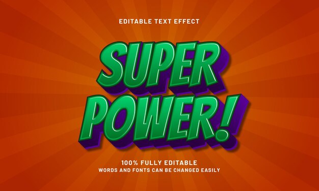 super power editable text effects with a game and play theme