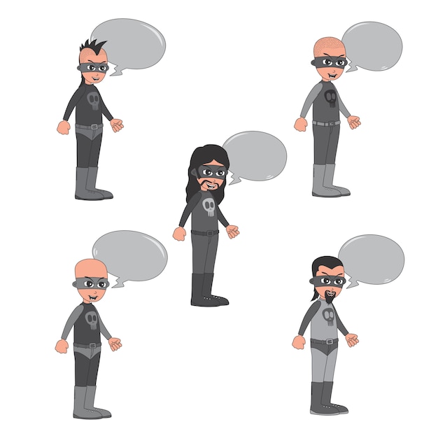 superhero cartoon theme vector graphic art illustration