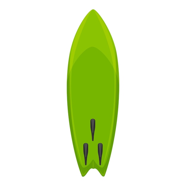 Surfboard icon Cartoon of surfboard vector icon for web design isolated on white background