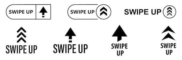 Swipe Up For Social Media Stories Arrow Up Icon