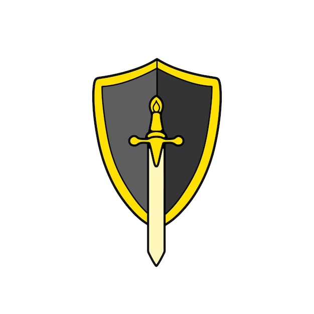 sword and shield illustration