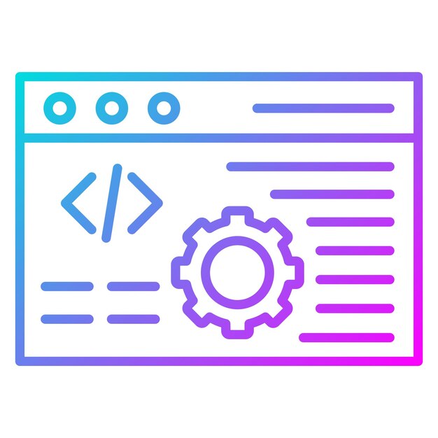 System Console vector icon Can be used for No Code iconset