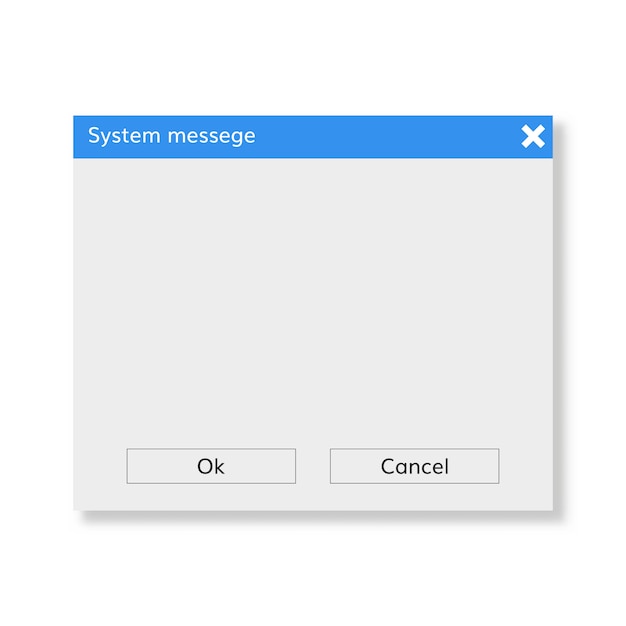 System message window 