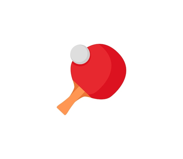 Table tennis vector isolated icon. Emoji illustration. Ping pong vector emoticon
