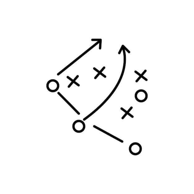tactics business concept vector icon illustration