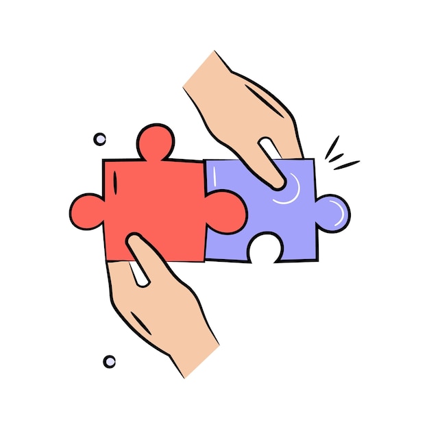 take a look at creative icon of collaboration teamwork integration coordination