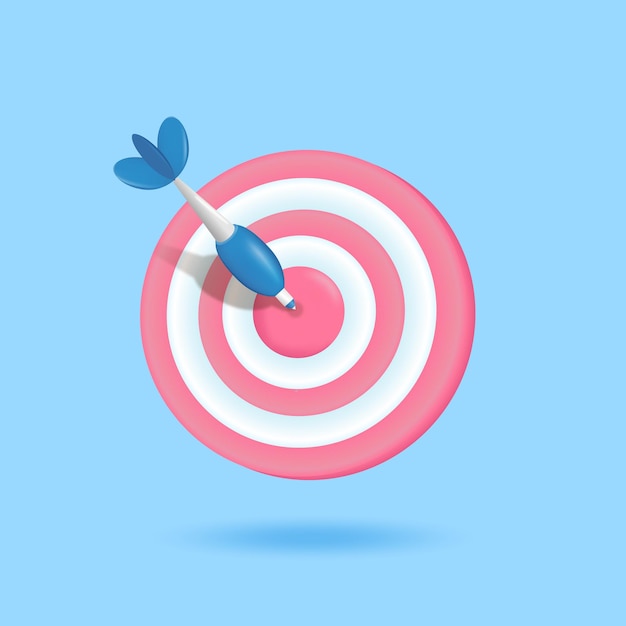 Target realistic 3d illustration