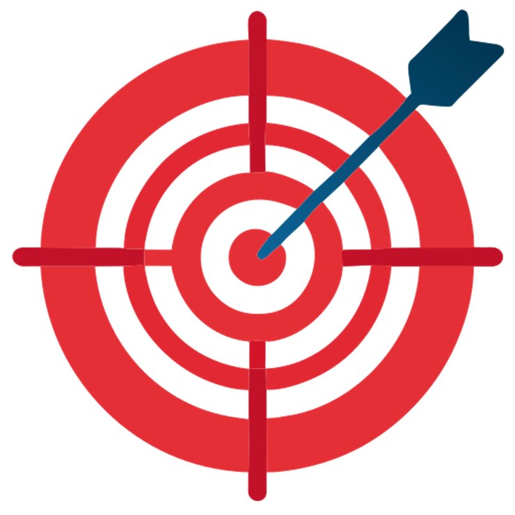 Vektori target shooting icon