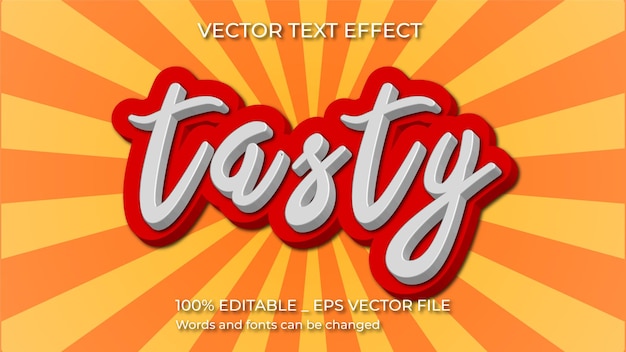 tasty_text_style_effect_vector