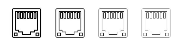 TCP icon Flat illustration sign