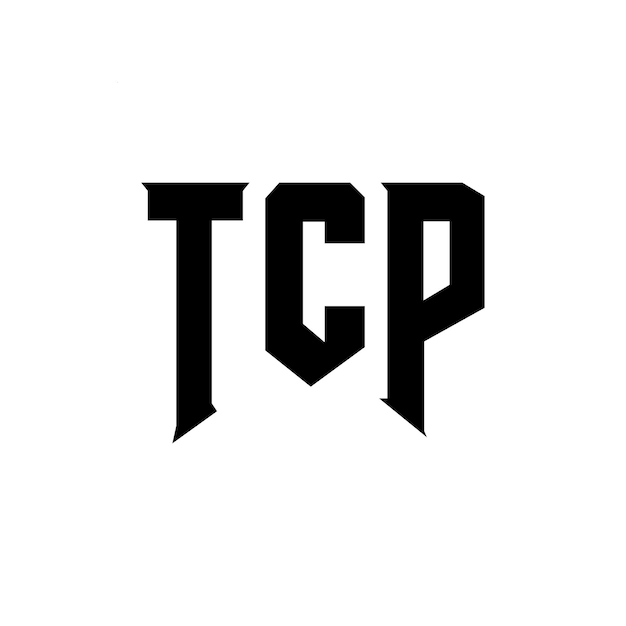 TCP letter logo design for technology company TCP logo design black and white color combination TCP logo TCP vector TCP design TCP icon TCP alphabet TCP typography logo design