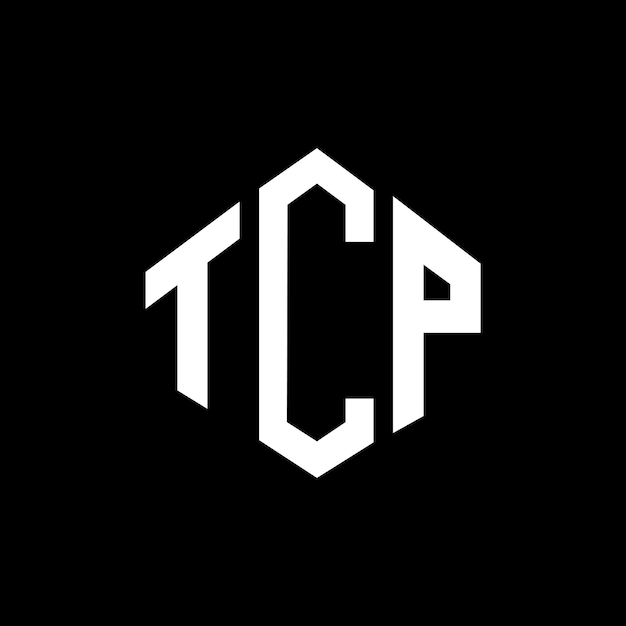 TCP letter logo design with polygon shape TCP polygon and cube shape logo design TCP hexagon vector logo template white and black colors TCP monogram business and real estate logo