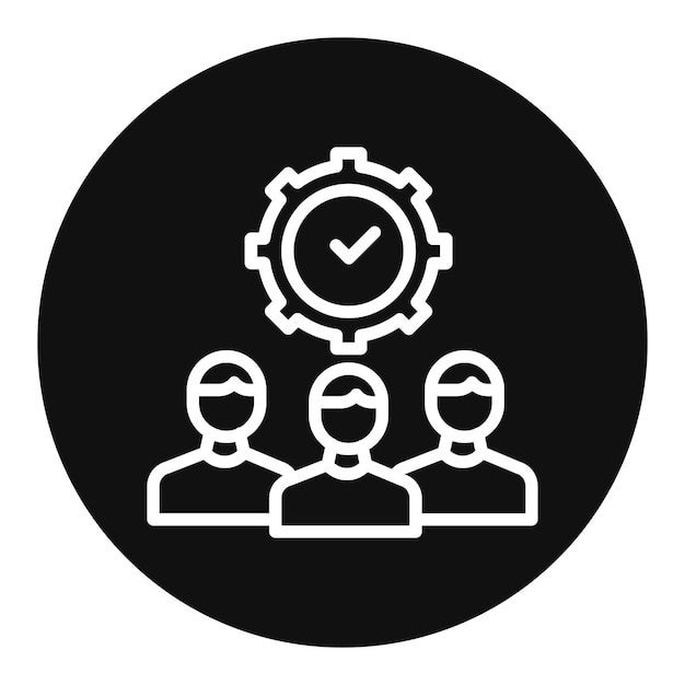 teamwork icon vector image can be used for core values