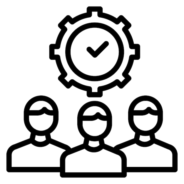 teamwork icon vector image can be used for core values