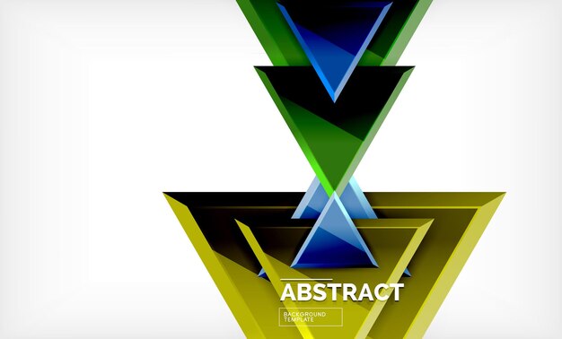 Tech futuristic geometric 3d shapes minimal abstract background