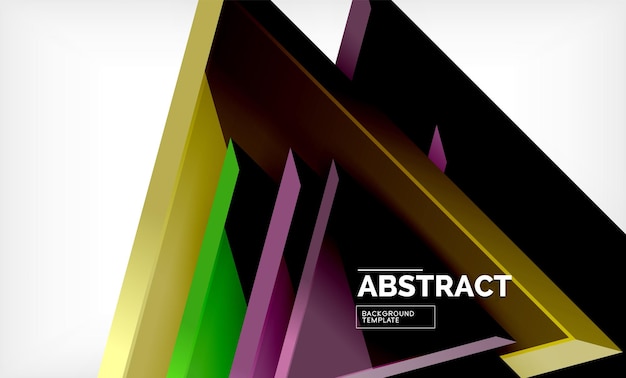 Tech futuristic geometric 3d shapes minimal abstract background