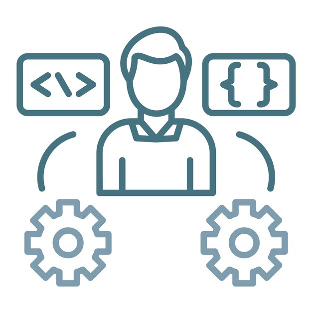 Tech Savvy User Flat Illustration