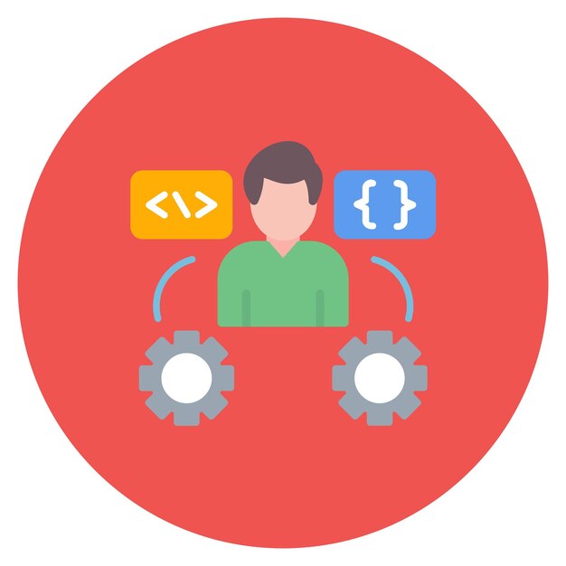 Tech Savvy User Flat Illustration