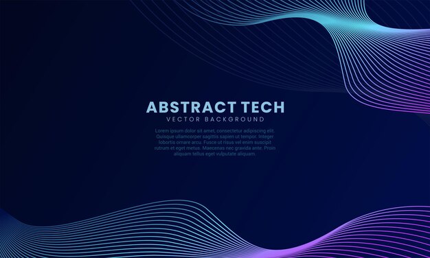 Techno Background Vector Design Template 6