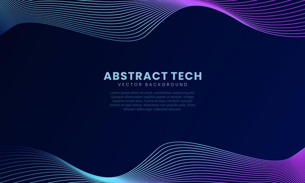 Techno Background Vector Design Template 8