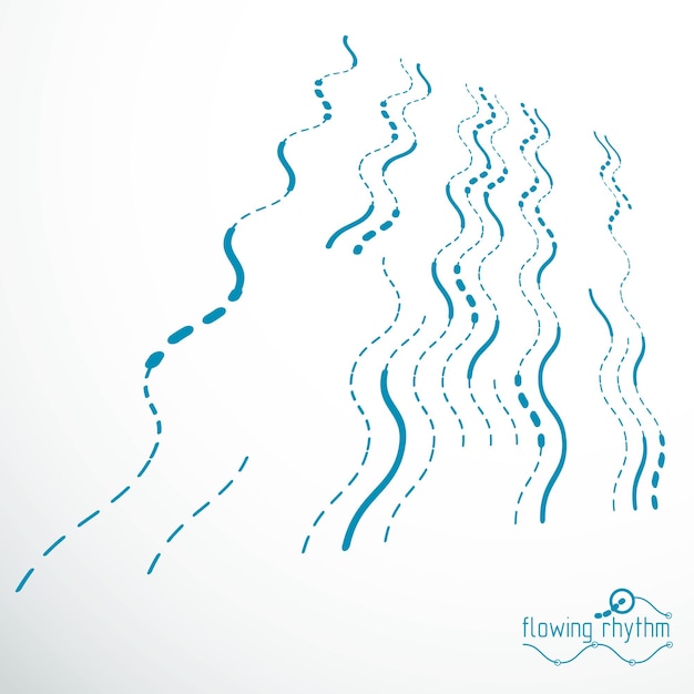 technological vector wallpaper made with abstract lines. modern geometric composition can be used as template and layout.