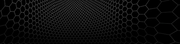 Technology and science vector background, tech abstraction with hexagons mesh electronics and digital style in 3D dimensional perspective, abstract illustration.