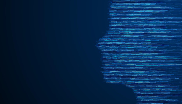Technology background Big data visualization concept