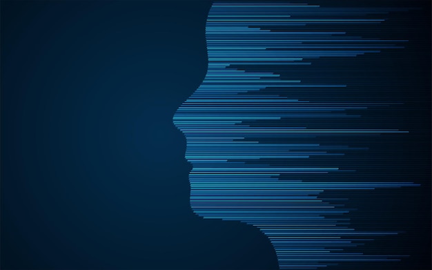 Technology background Big data visualization concept