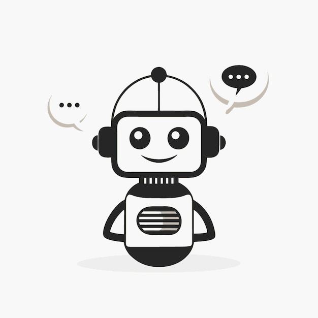 Technology Concept Vector Illustration Featuring Chatbots Design Flat Style Elements