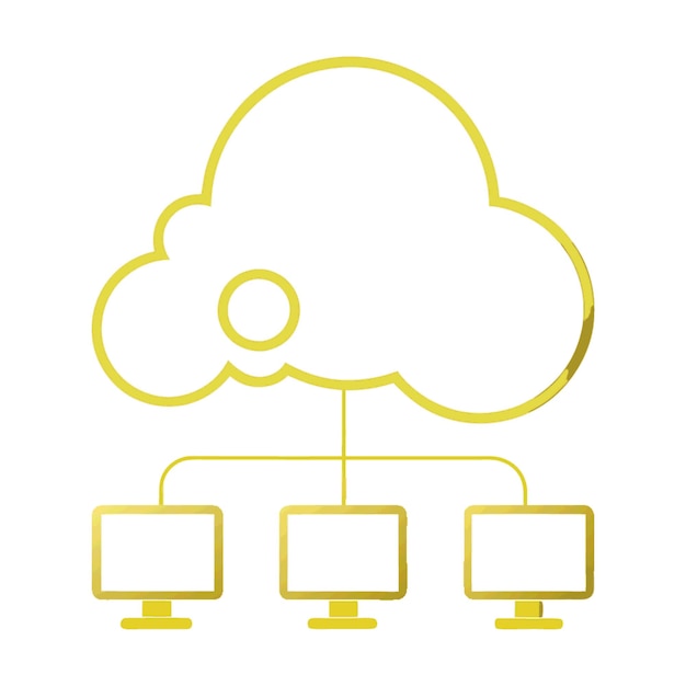 technology concept vector illustration featuring cloud computing design flat style elements