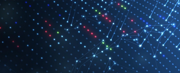 technology data background idea of global business solution