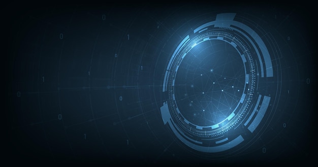 Technology hitech connection background concept