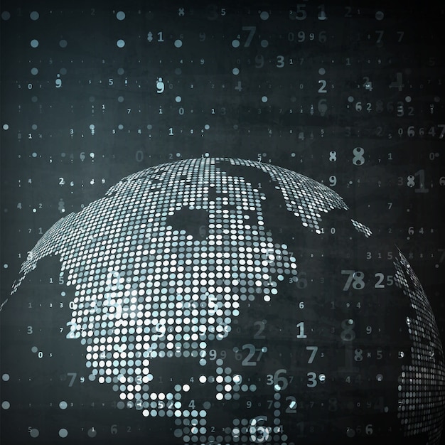 technology image of globe