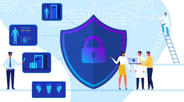 Technology Security Concept Vector Illustration.
