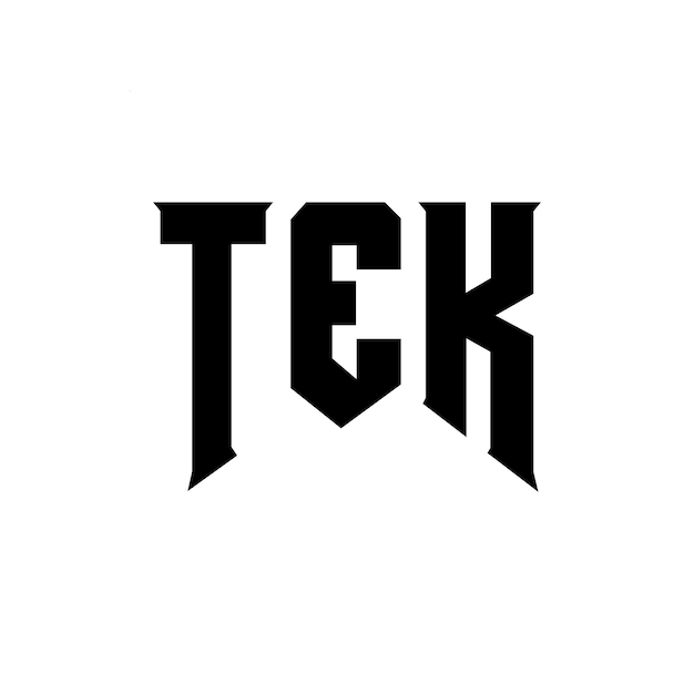 TEK letter logo design for technology company TEK logo design black and white color combination TEK logo TEK vector TEK design TEK icon TEK alphabet TEK typography logo design