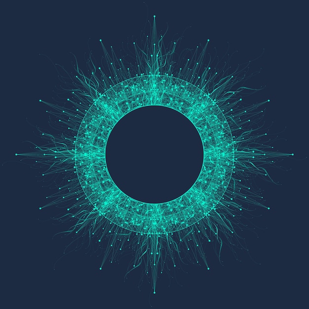Tekoälyn logo Plexus-efekti