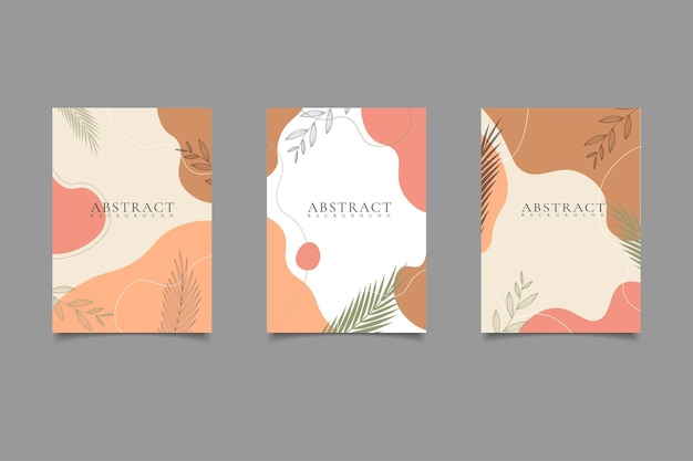 Template cover abstract set