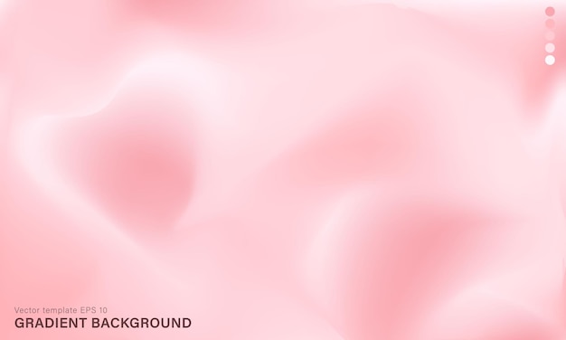 Template of soft pink background Vector pastel wallpaper with blurred wavy fluid gradient