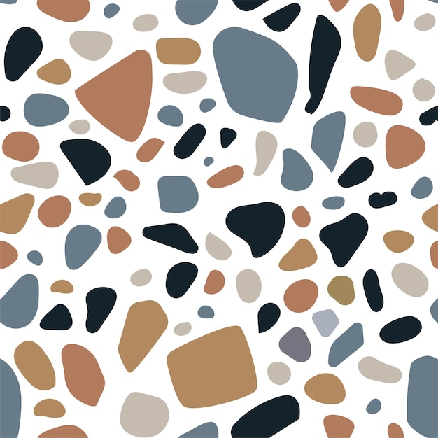 Terrazzo imitation vector seamless background